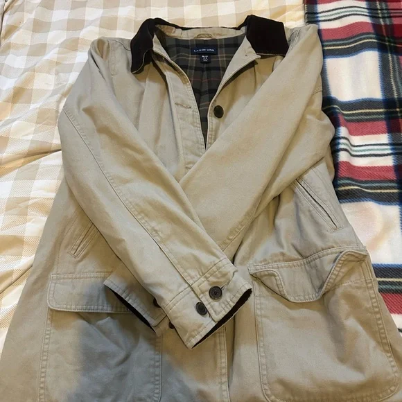 Lands' End Beige Barn Jacket - Picture 1 of 2